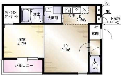 フジパレス羽倉崎駅前  間取り