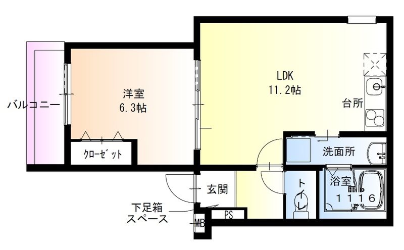 フジパレス泉佐野 間取り