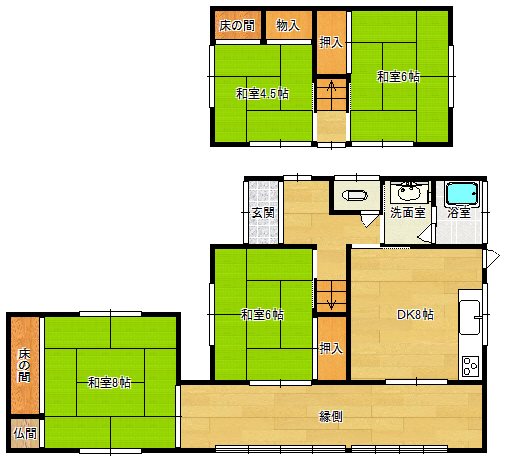 東和苑一戸建て 間取り