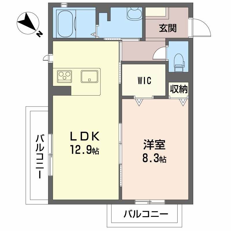 シャーメゾン千鳥 間取り図