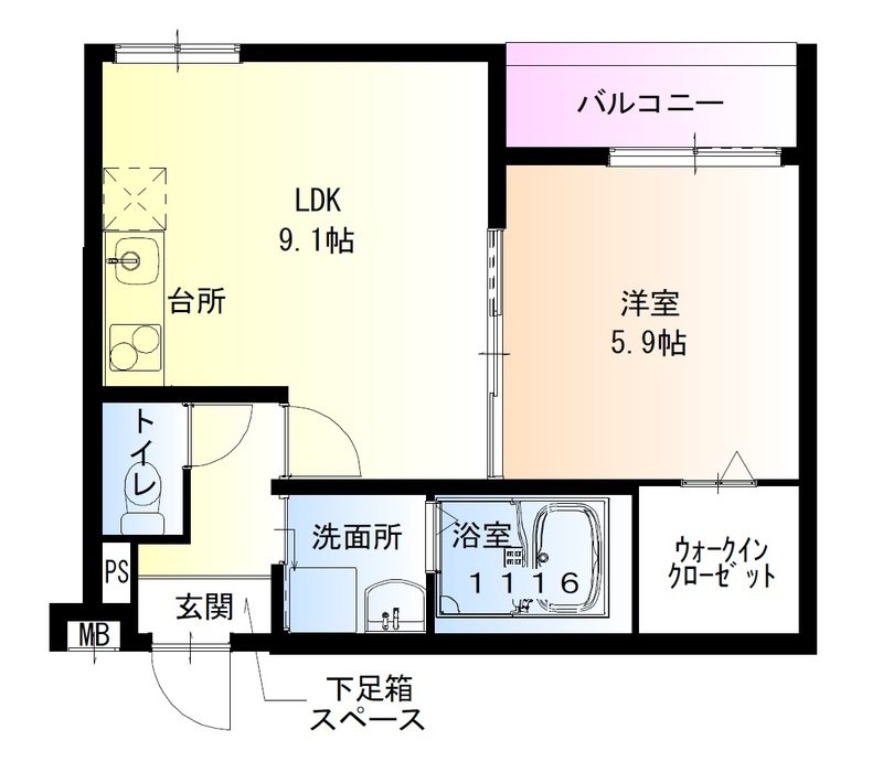 フジパレス泉佐野Ⅱ番館 間取り
