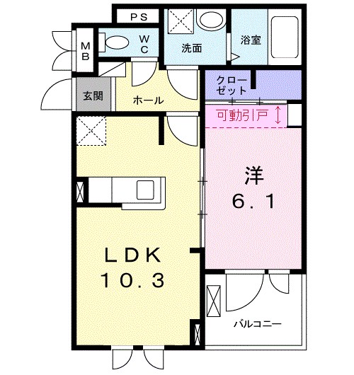 カーサ　りんくう・Ｍ 間取り