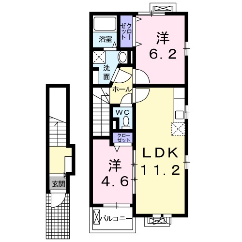 田園　ＵＧＡＴＯＫＵ　Ⅱ番館 間取り