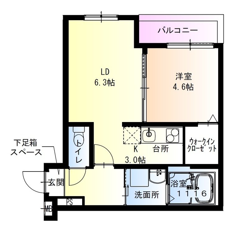 フジパレス岸和田駅前Ⅰ番館 間取り
