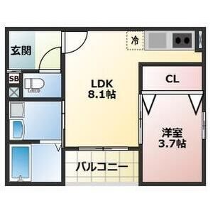 ALEGRIA泉佐野鶴原North 間取り