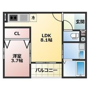 ALEGRIA泉佐野鶴原North 間取り