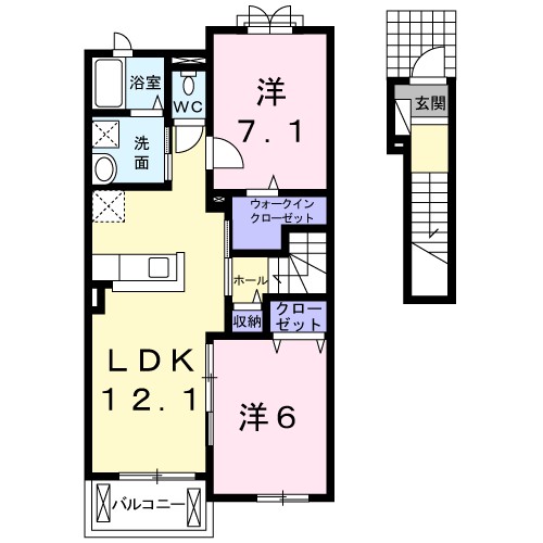 キャトル　セゾン 間取り