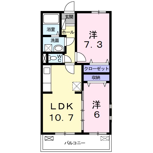 エテルノ貝塚Ｂ 間取り
