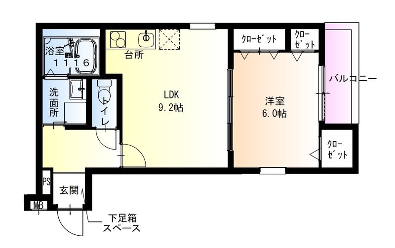 フジパレス泉佐野駅西Ⅰ番館 間取り