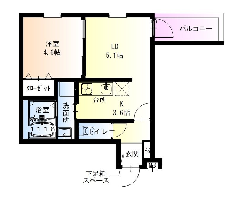 フジパレス泉佐野駅西Ⅰ番館 間取り