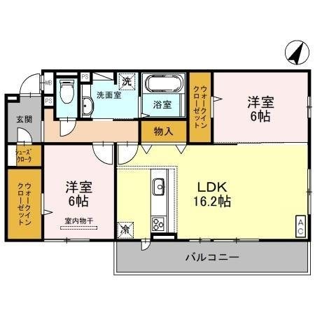 Fontana　B棟 間取り