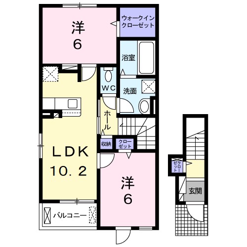 プリムローズ二色　Ⅲ 間取り