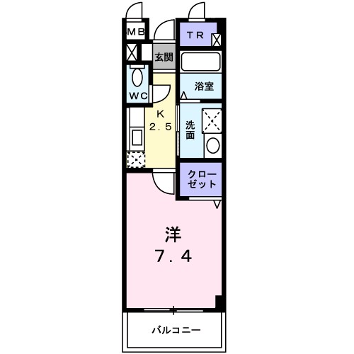 シャン・ド・フルール岸和田 間取り