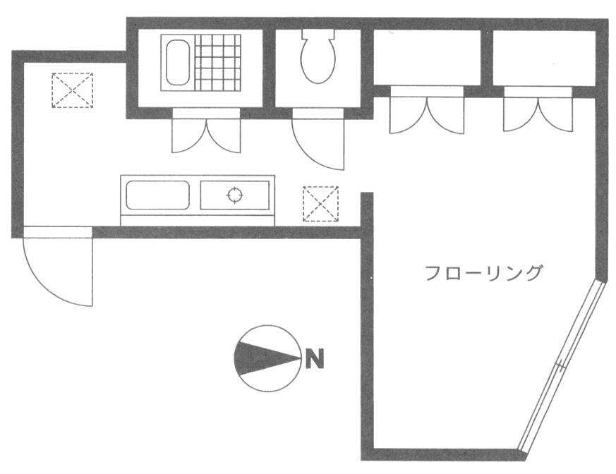 中島ビル 101号室 間取り