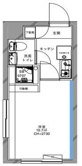 リバービューハイツⅡ 603号室 間取り