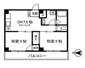 イーエスビル 303号室 間取り