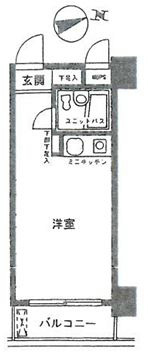 新丸子第二センチュリー21 605号室 間取り