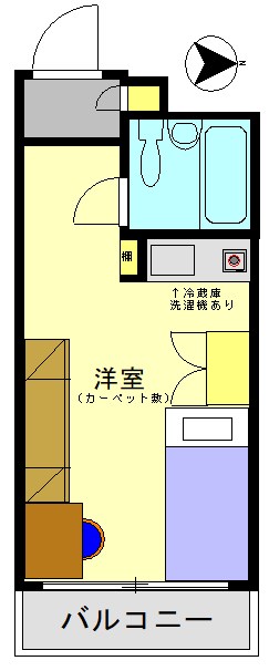 新丸子第二センチュリー21 802号室 間取り