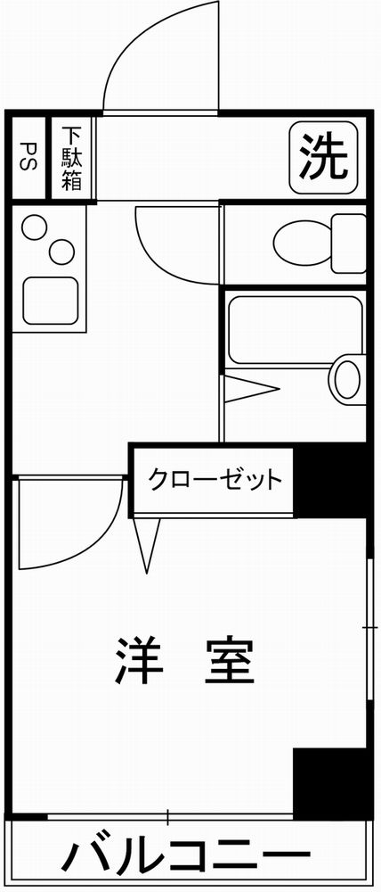 サンパティーク新丸子 間取り図