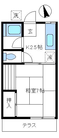 奥村コーポ 間取り