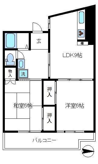 上高田４丁目団地１号棟 間取り