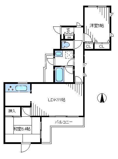 T’ｓgarden鷺ノ宮 間取り
