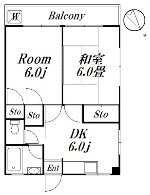 荻野マンション 103　募集終了号室 間取り