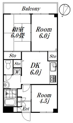 ヒルトップマンション 間取り