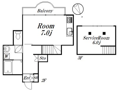 プラスペアティ 205号室 間取り