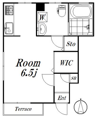 ステラ今川 101　申込み有号室 間取り