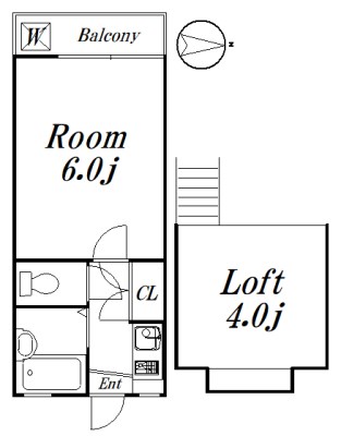 今川ミッドガーデンコーポ９ 208号室 間取り
