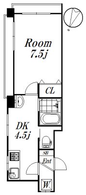 エトワール荻窪南 201号室 間取り