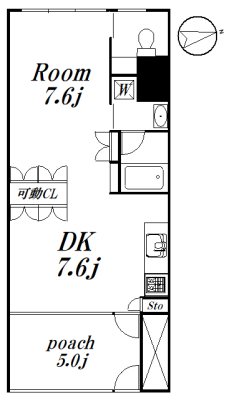 リフュージュ・オー・フォレスト N棟 303　募集終了号室 間取り