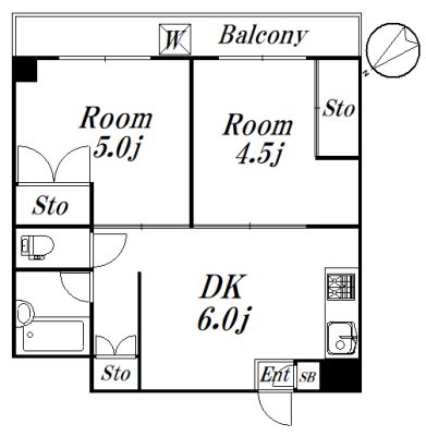 フローラ増井 間取り図