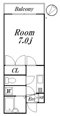 ロジェ高井戸　弐番館 307　募集終了号室 間取り