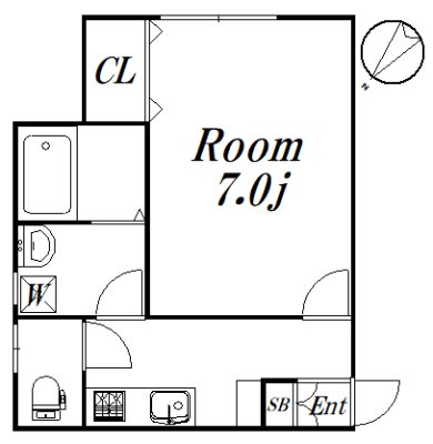 プラスペアティ 203号室 間取り