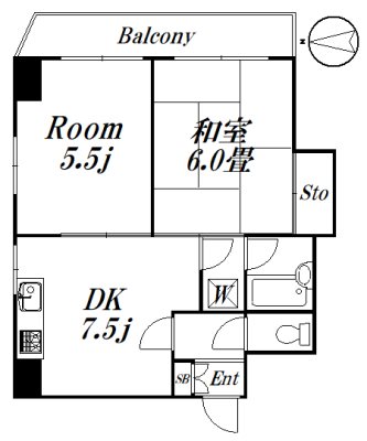 ラカーサモモイ 401　募集終了号室 間取り