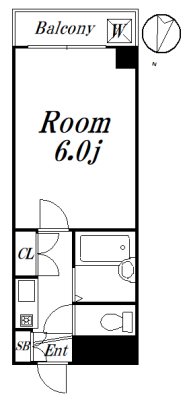 パルクベール井荻 206　申込み有号室 間取り