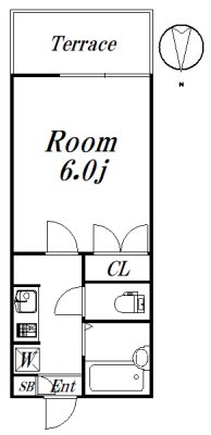 ブルーベル上井草 106号室 間取り