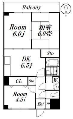 メルベーユ 202　募集終了号室 間取り