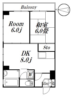 第１小美野マンション 101　募集終了号室 間取り