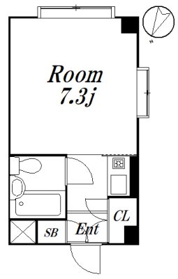 シャルム初台 201　申込み有号室 間取り