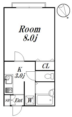 フィオーレハウス南棟 2-C　募集終了号室 間取り