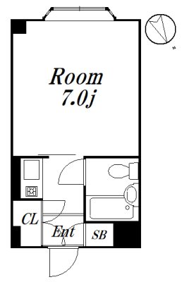 シャルム初台 308　募集終了号室 間取り