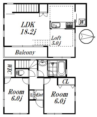 西荻ミッドガーデン 901　申込み有号室 間取り