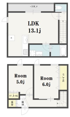 Imagawa Mid Garden Suite 102号室 間取り