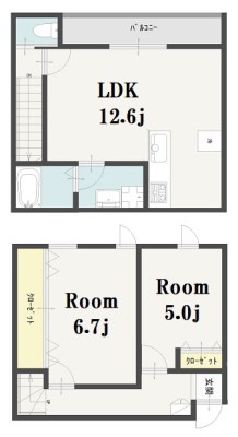 Imagawa Mid Garden Suite 105　募集終了号室 間取り