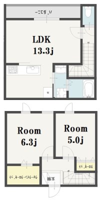 Imagawa Mid Garden Suite 108　募集終了号室 間取り