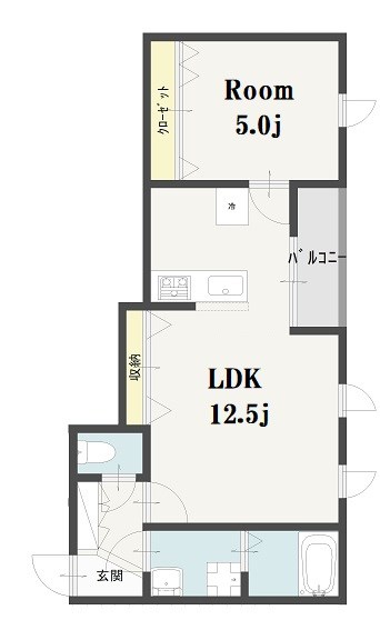 Imagawa Mid Garden Suite 112　募集終了号室 間取り