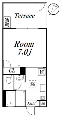 アルビレオＹ 102　募集終了号室 間取り